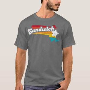Sandwich Massachusetts Vintage Distressed Souvenir T-Shirt