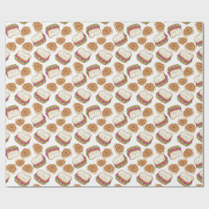 sandwich patterns wrapping paper