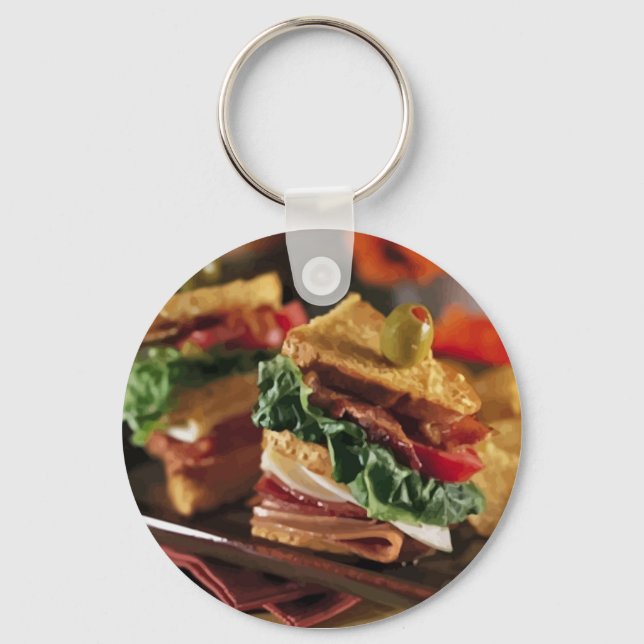 Sandwich Question Keychain (Front)