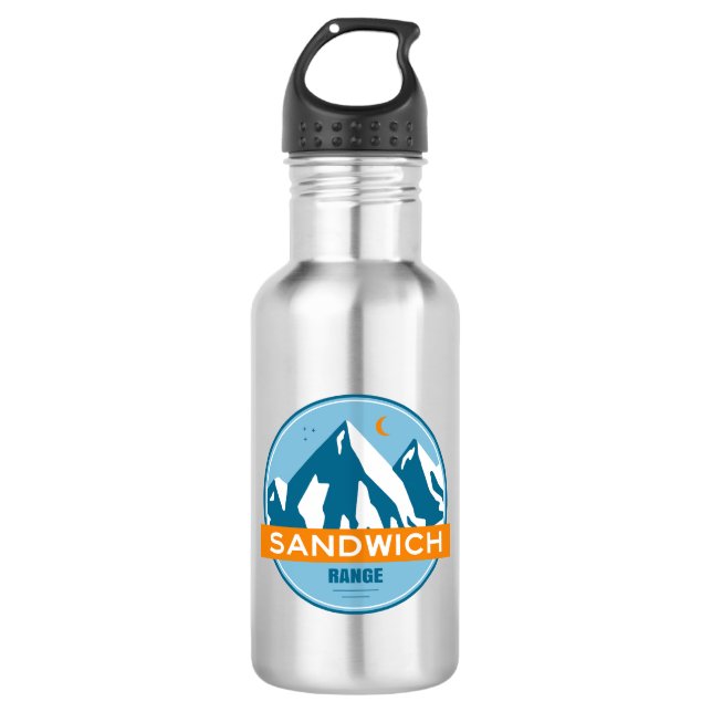 Sandwich Range New Hampshire Stars Moon 532 Ml Water Bottle (Front)