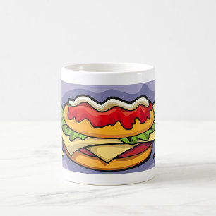 Sandwich with Lettuce Cheese and Sauce Coffee Mug