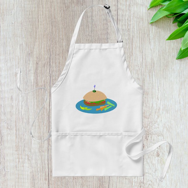 Sandwich with Veggie Sides Fun Food  Standard Apron (Creator Uploaded)