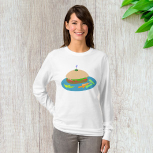 Sandwich with Veggie Sides Fun Food  T-Shirt