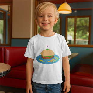Sandwich with Veggie Sides Fun Food T-Shirt
