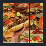 SANDWICHES   TRIPTYCH<br><div class="desc">Collage is a technique of art creation,  primarily used in the visual arts,  but in music too,  by which art results from an assemblage of different forms,  thus creating a new whole.</div>