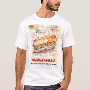 Sandwichgram - Diagram of the Perfect Sandwich T-Shirt