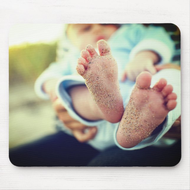 Sandy Baby Feet Mouse Mat (Front)