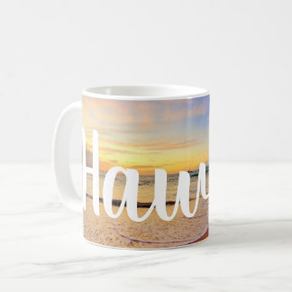 Sandy Beach and Sunset Coffee Mug