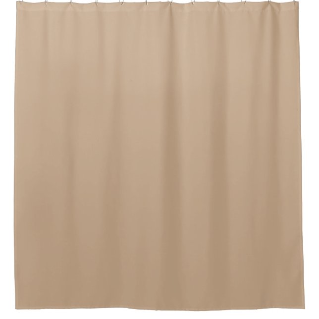 Sandy Beach Brown Barbados Shower Curtain (Front)
