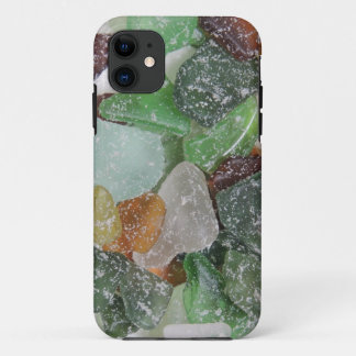 Sandy beach glass iPhone case