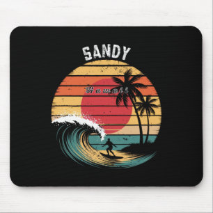 Sandy Beach Hawaii Beach Surfing Mouse Mat