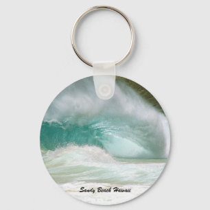 Sandy Beach Hawaii Key Ring