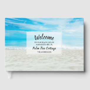 Sandy Beach House Vacation Rental Home Welcome Guest Book