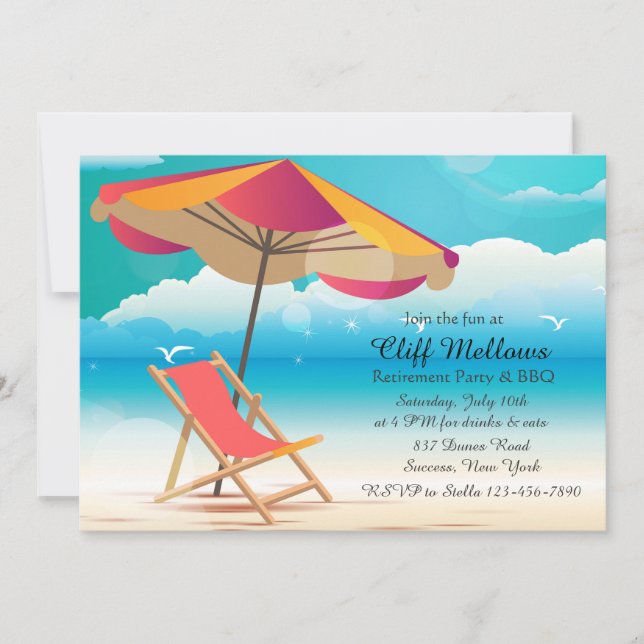 Sandy Beach Invitation (Front)