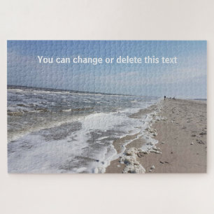 Sandy Beach Life Ocean Waves Sea Photography Jigsaw Puzzle