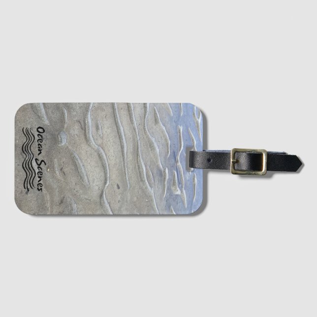Sandy Beach Luggage Tag (Front Horizontal)