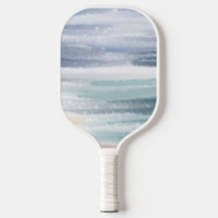 Sandy Beach Ocean Waves Cloudy Sky Abstract