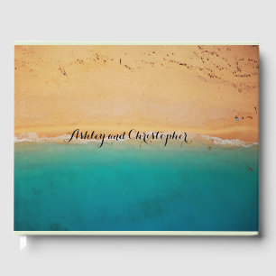 Sandy Beach Personalised Wedding Guestbook