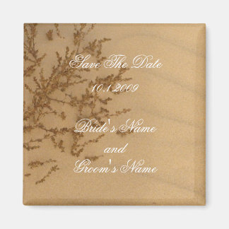 Sandy Beach Save the Date magnet