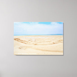 Sandy Beach Seaside Coast Landscape Travel Photo Canvas Print