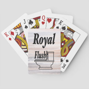 Sandy Beach Summer Tan Abstract Watercolor Playing Cards