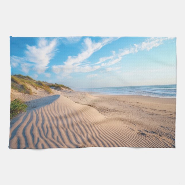 Sandy Beach Tea Towel (Horizontal)