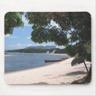 Sandy Beach Venezuela Jungle Landscape Mouse Mat