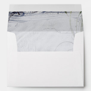 Sandy Beach Wedding Invitation Envelope
