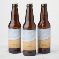 Sandy Beach with Foamy Surf Wedding