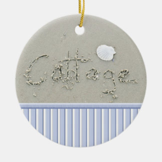 Sandy Beach Writing Christmas Ornaments