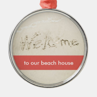 Sandy Beach Writing Christmas Ornaments