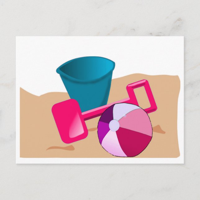 Sandy Beaches - Pinks Postcard (Front)
