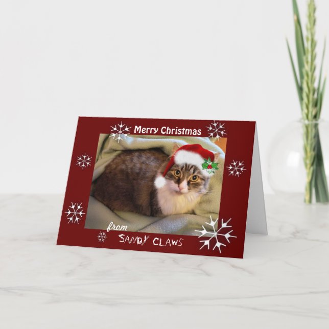 "Sandy Claws" Christmas Card (Front)