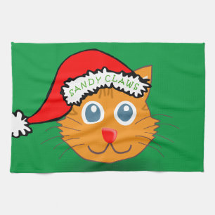 Sandy Claws Tea Towel