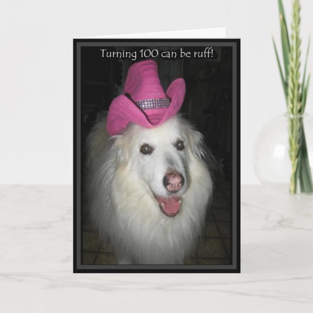 *Sandy Dog - 100th Birthday Card (Front)
