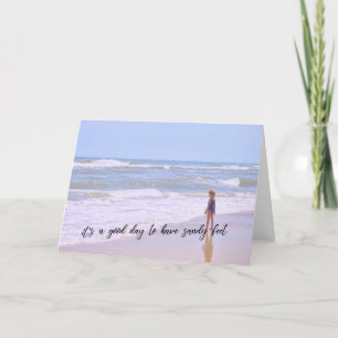 SANDY FEET Greeting Card