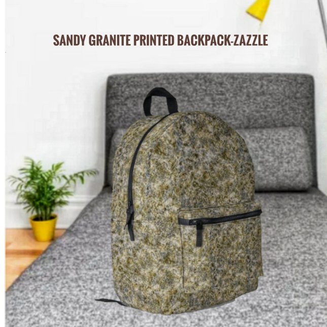 Sandy Granite    Printed Backpack (Creator Uploaded)