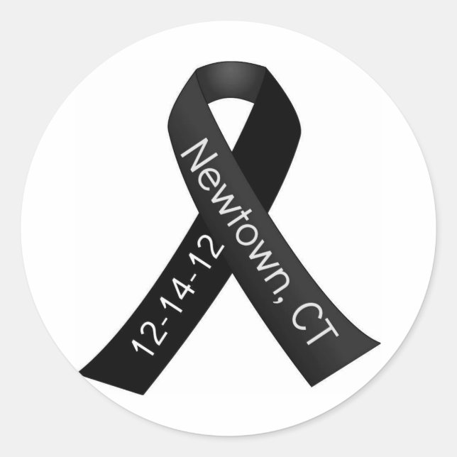 Sandy Hook Elementary Newtown Shooting Memorial Classic Round Sticker (Front)