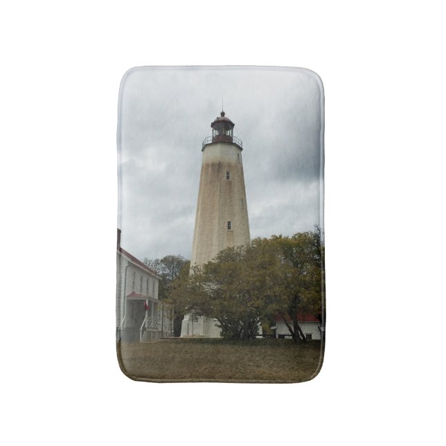 Sandy Hook Lighthouse Bath Mat (Front Vertical)