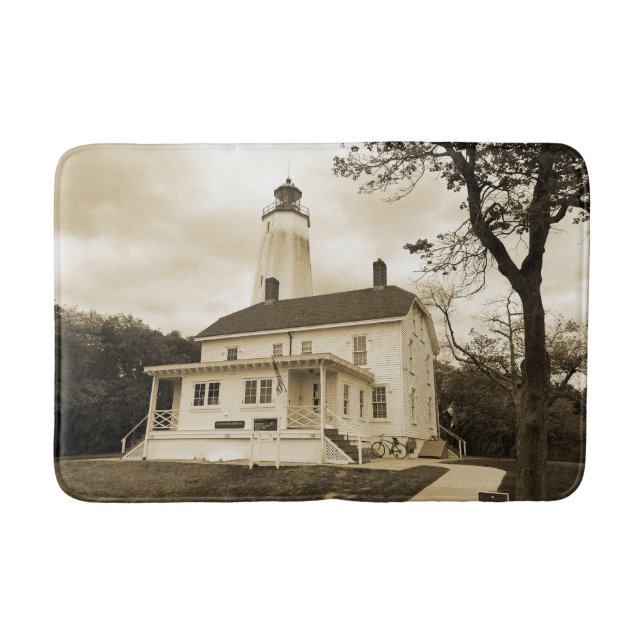 Sandy Hook Lighthouse Bath Mat (Front)
