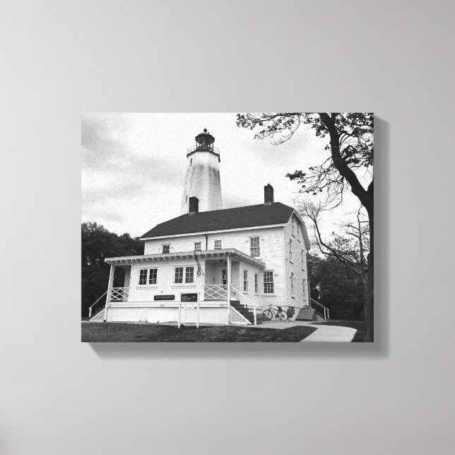 Sandy Hook Lighthouse Canvas Print (Front)