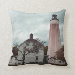 Sandy Hook Lighthouse Cushion