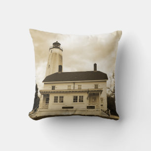 Sandy Hook Lighthouse Cushion