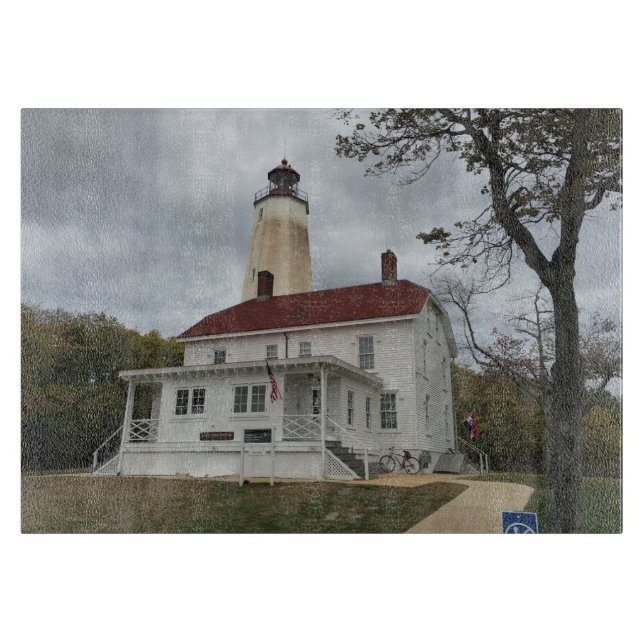 Sandy Hook Lighthouse Cutting Board (Front)