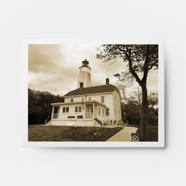 Sandy Hook Lighthouse Envelope (Front)