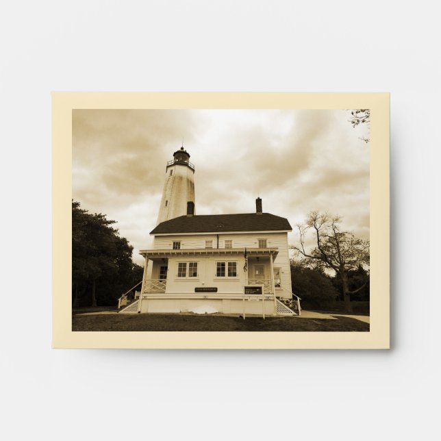 Sandy Hook Lighthouse Envelopes (Front)