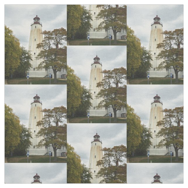 Sandy Hook Lighthouse Fabric (Swatch)