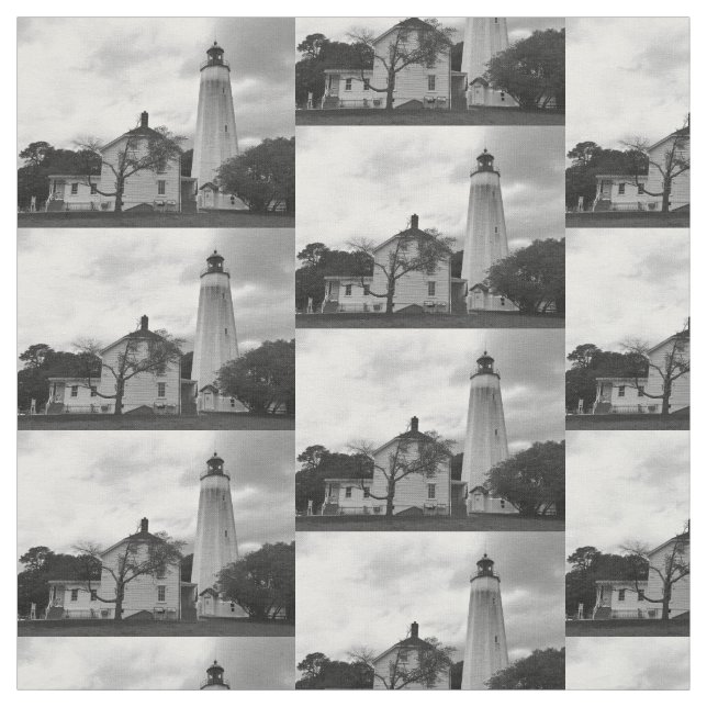 Sandy Hook Lighthouse Fabric (Swatch)