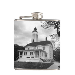 Sandy Hook Lighthouse Hip Flask