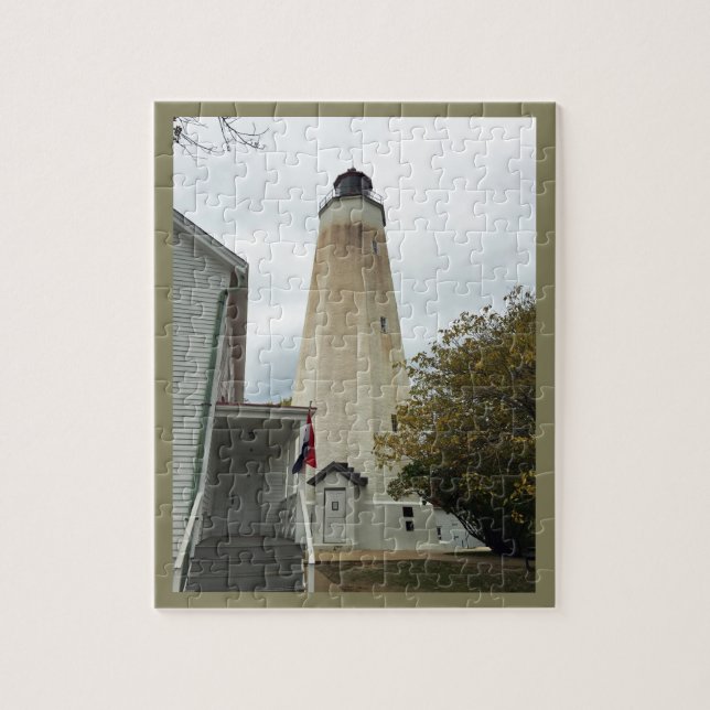 Sandy Hook Lighthouse Jigsaw Puzzle (Vertical)